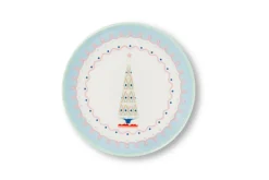 Piattini dessert, 6 pezzi, stile natalizio