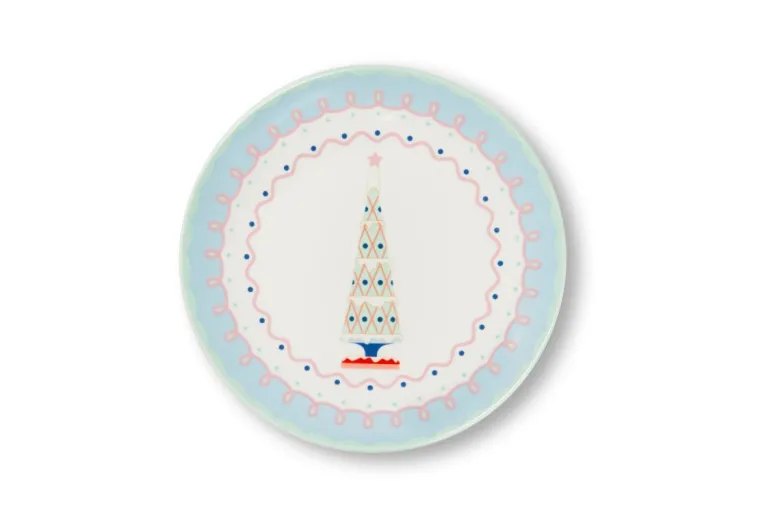 Piattini dessert, 6 pezzi, stile natalizio