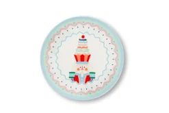 Piattini dessert, 6 pezzi, stile natalizio