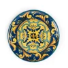 Piatti pizza, 6 pezzi, porcellana, stile siciliano, 31 cm