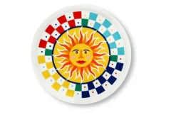 Piatti pizza, 6 pezzi, porcellana, stile siciliano, 31 cm