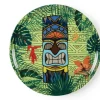 Piatti pizza, 6 pezzi, stile tiki, 31 cm