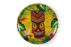 Piatti pizza, 6 pezzi, stile tiki, 31 cm