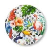 Piatti pizza, 6 pezzi, stile tropicale, 31 cm