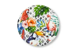 Piatti pizza, 6 pezzi, stile tropicale, 31 cm
