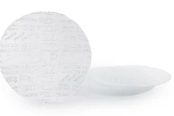 Piatti pizza, 6 pezzi, vetro, trasparente, 33 cm