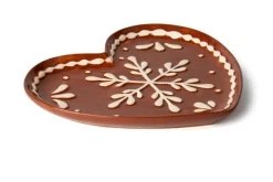 Piatto a servire, cuore, ceramica