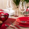 Piatto a servire dolci, stile natalizio, in vetro decorato