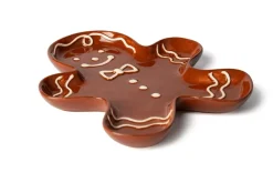 Piatto a servire, omino pan di zenzero, ceramica