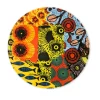 Piatto pizza, 1 pezzo, porcellana, stile africano, 31 cm