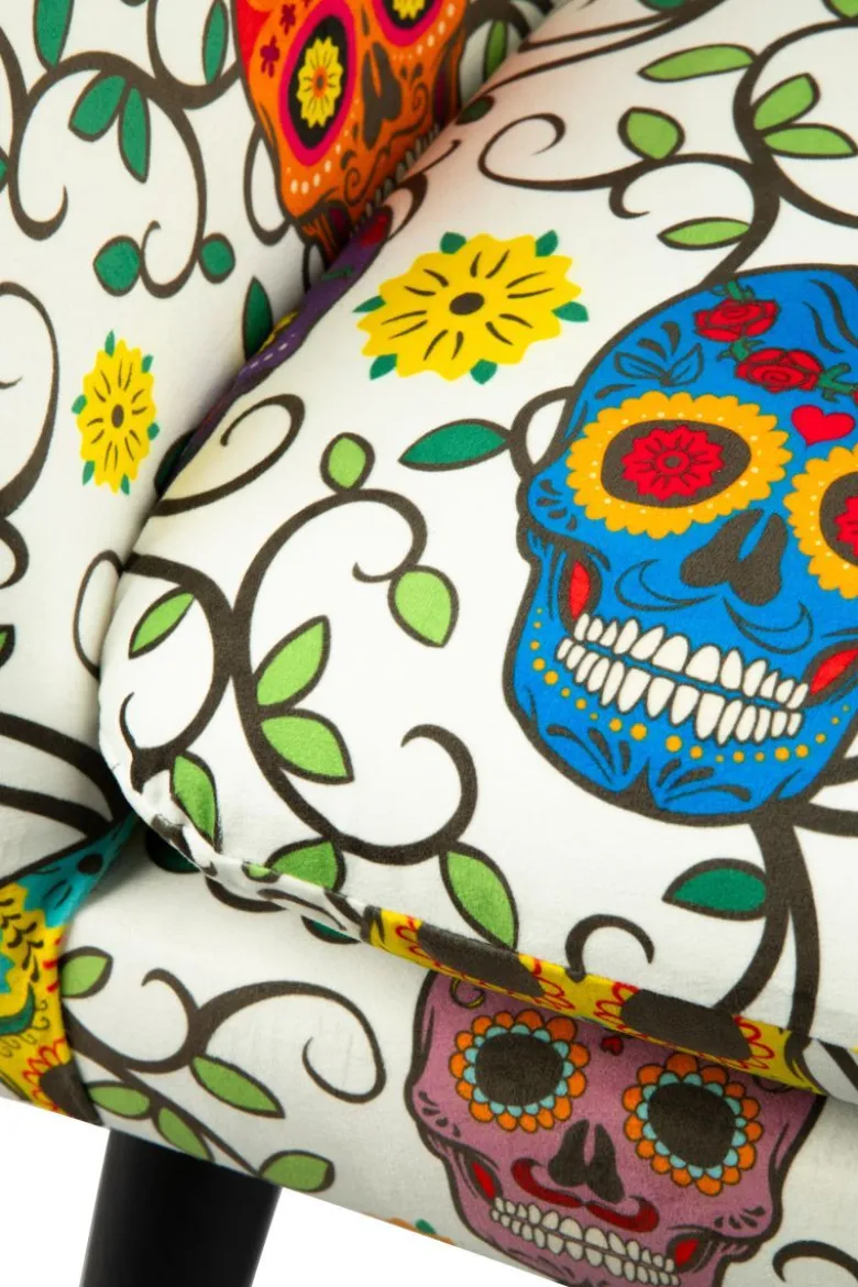 Poltrona, stile calavera, multicolore