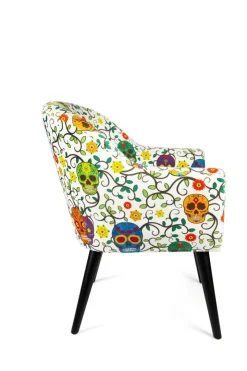 Poltrona, stile calavera, multicolore