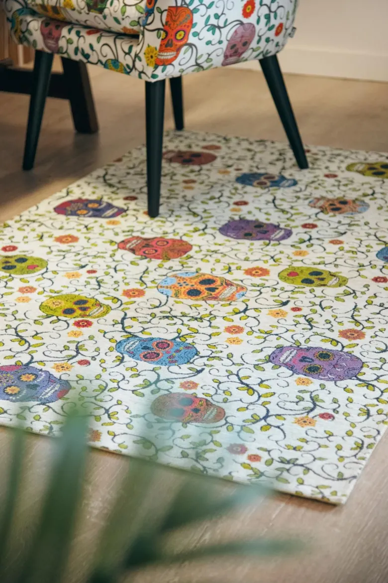Poltrona, stile calavera, multicolore