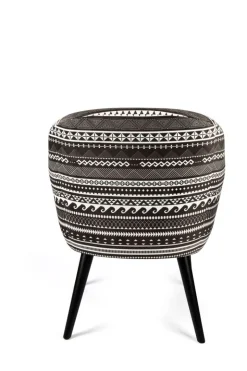 Poltrona, stile etnico, bianco e nero