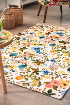 Poltrona, stile floreale, multicolore