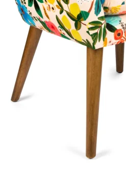 Poltrona, stile floreale, multicolore
