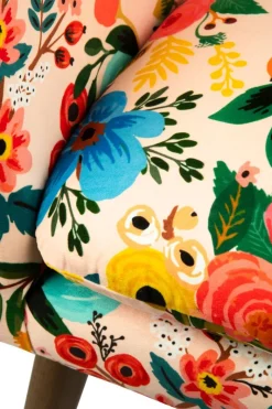 Poltrona, stile floreale, multicolore