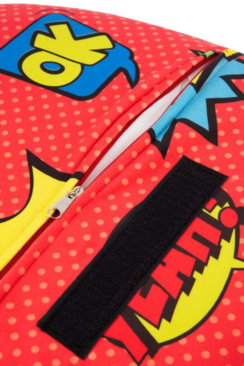 Poltrona, stile fumetto, multicolore