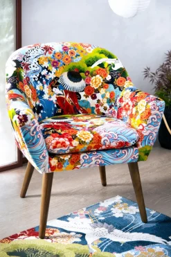 Poltrona, stile giapponese, multicolore
