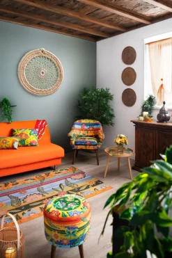 Poltrona, stile gipsy, multicolore