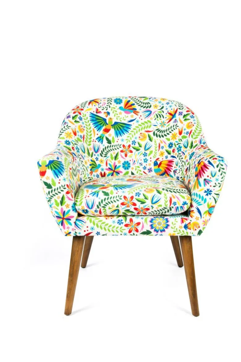 Poltrona, stile messicano, multicolore