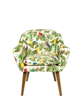 Poltrona, stile naturale, multicolore