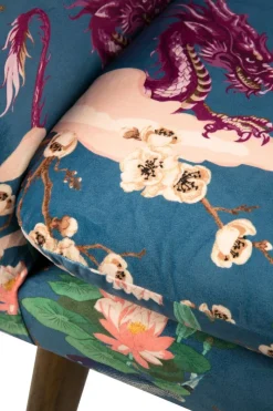 Poltrona, stile orientale, multicolore