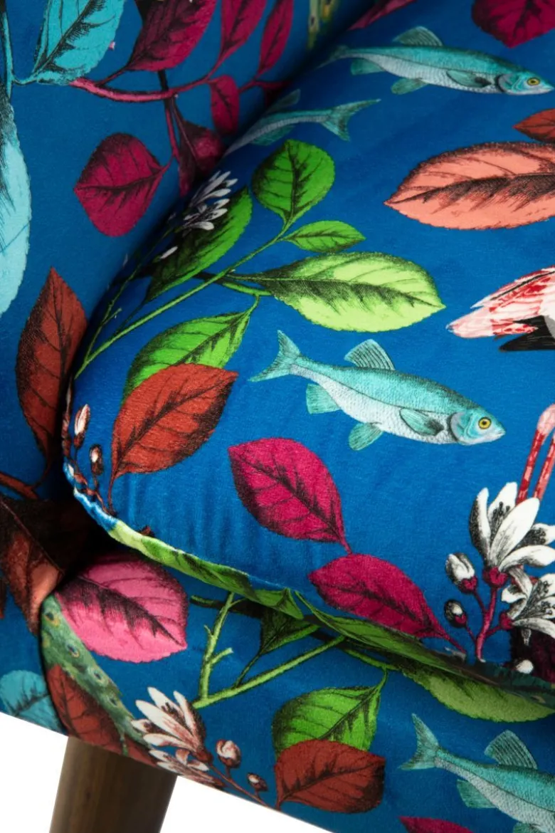 Poltrona, stile tropicale, multicolore