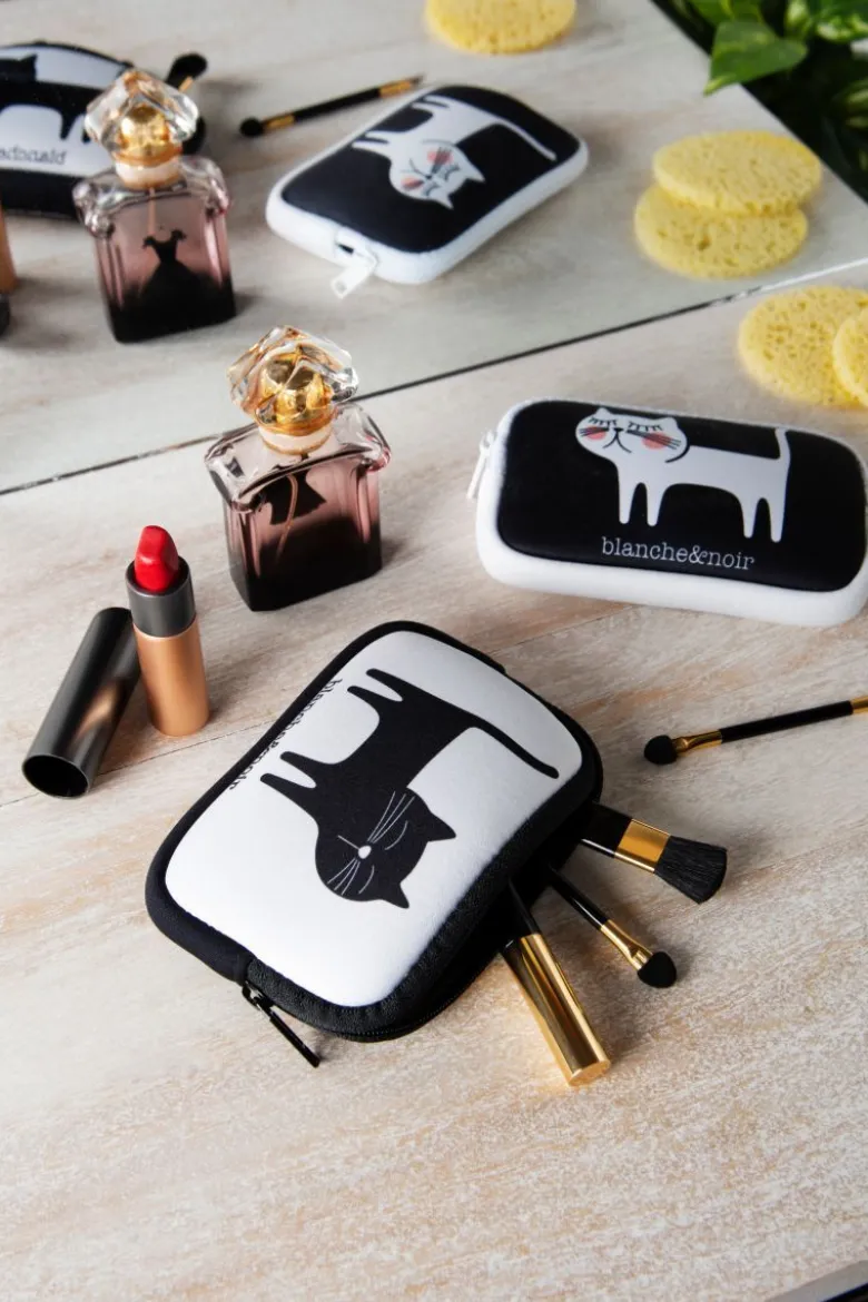 Portamonete, gattino, bianco e nero, neoprene