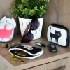 Portamonete, gattino, bianco e nero, neoprene