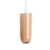 Porta scopino wc, plastica resistente, beige