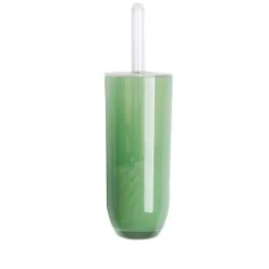 Porta scopino wc, plastica resistente, verde