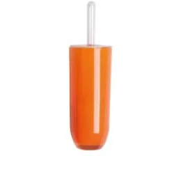 Porta scopino wc, plastica resistente, arancione