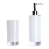 Portaspazzolino e dosatore per sapone liquido, bianco