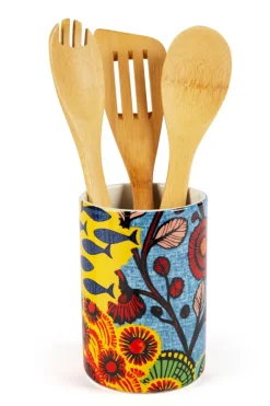 Portautensili, ceramica, stile africano