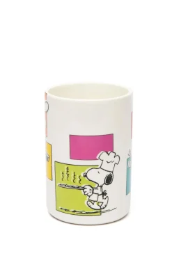 Portautensili, cilindrico, peanuts, ceramica