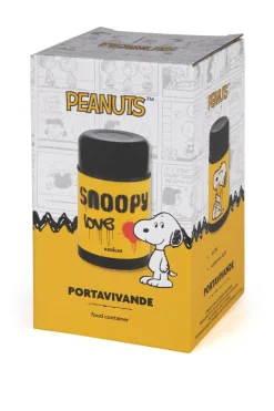 Portavivande, peanuts, snoopy, termico, in acciaio