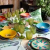 Posamestolo, forma di ananas, giallo, ceramica