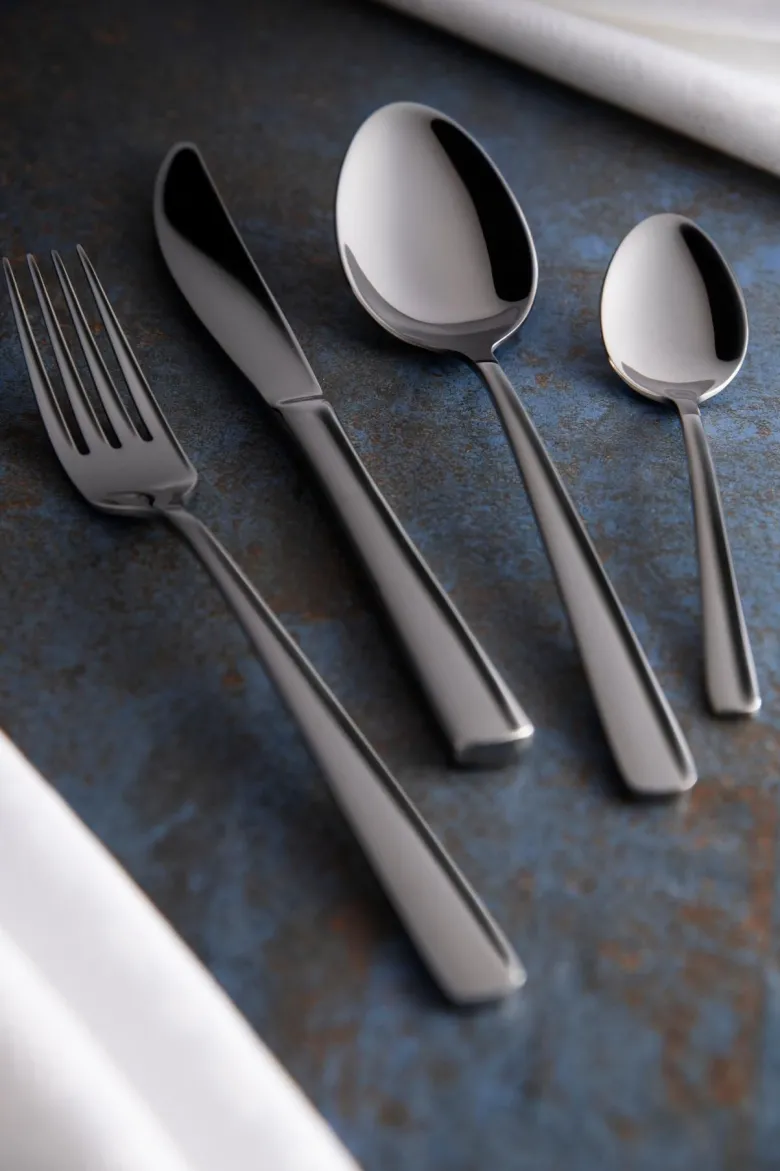 Posate, 24 pezzi, acciaio inox, alto spessore