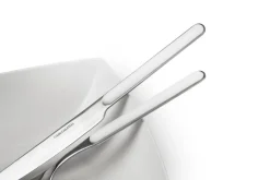 Posate, 24 pezzi, acciaio inox, manicatura bianco