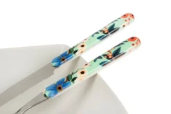 Posate, 24 pezzi, acciaio inox, multicolore floreale