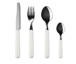 Posate, 24 pezzi, acciaio inox, multicolore, con limoni