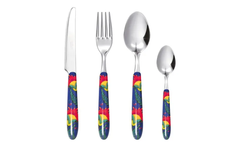 Posate, 24 pezzi, acciaio inox, multicolore, gipsy soul