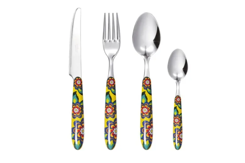 Posate, 24 pezzi, acciaio inox, multicolore, gipsy soul