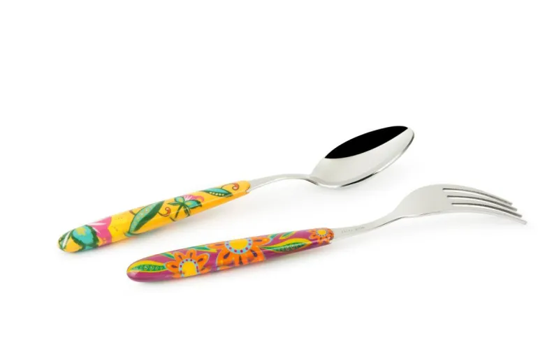 Posate, 24 pezzi, acciaio inox, multicolore, gipsy soul