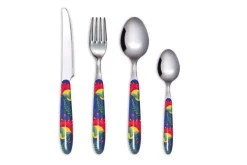 Posate, 24 pezzi, acciaio inox, multicolore, gipsy soul