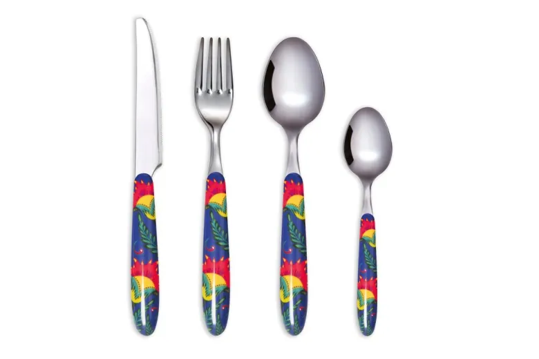 Posate, 24 pezzi, acciaio inox, multicolore, gipsy soul