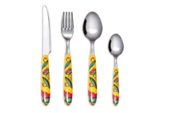 Posate, 24 pezzi, acciaio inox, multicolore, gipsy soul