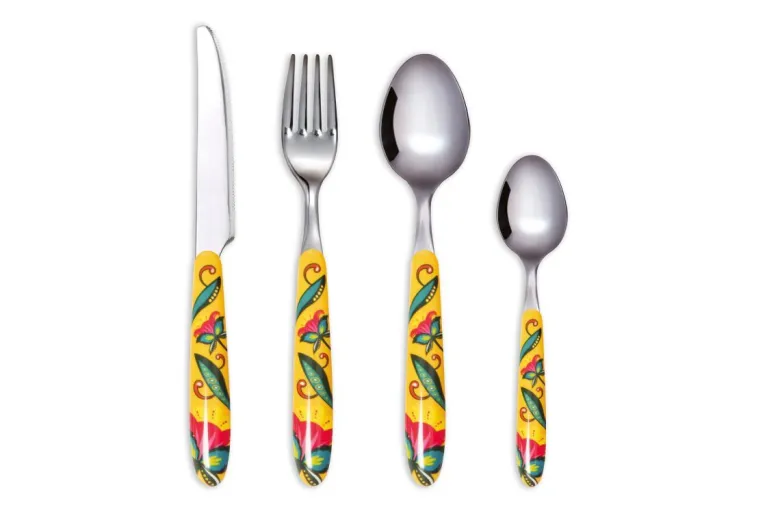 Posate, 24 pezzi, acciaio inox, multicolore, gipsy soul