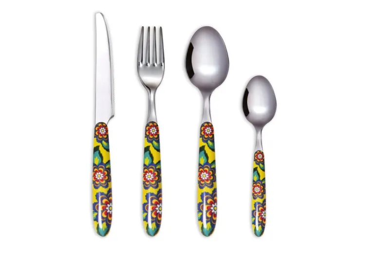 Posate, 24 pezzi, acciaio inox, multicolore, gipsy soul